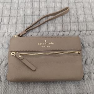 Kate Spade Bee leather wristlet